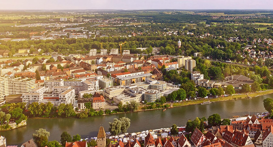 Luftbild von Neu-Ulm